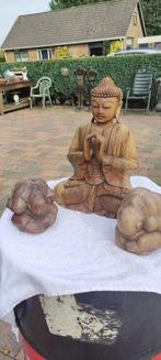 Boeddha en 2 yoga-beoefenaars / verlegen persoon - Bali -, Antiek en Kunst