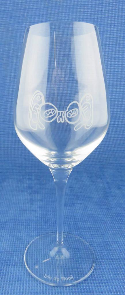 Kristallen wijnglas Iris de Rooij, Antiek en Kunst, Antiek | Glaswerk en Kristal, Verzenden