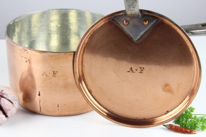 Steelpan - Antique French - 1.6kg - Smeedijzer, Antiek en Kunst, Antiek | Keukengerei