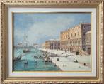 Paolo Rizzi (XX) - Venezia ~ le Grand Canal sous la neige