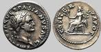 Romeinse Rijk. Vespasian (69-79 n.Chr.). Denarius Rome - Pax