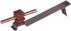 Dehn Roof Conductor Holder Flexisnap Stainless Steel Brown -, Bricolage & Construction, Verzenden