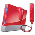 Nintendo Wii Rood + Controller (Bundel) (Wii Spelcomputers), Games en Spelcomputers, Ophalen of Verzenden, Zo goed als nieuw