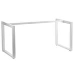Tafelonderstel | QUADRA | Staal | Wit | Breedte Verstelbaar, Verzenden, Nieuw in verpakking