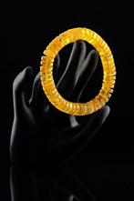Barnsteen - Baltic Amber Bracelet – Crystal Clear Disc Style