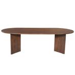 Mangohouten Eettafel Eilis 240x110 cm Walnoot, Huis en Inrichting, Tafels | Eettafels, Verzenden, Nieuw, Industriële meubels, Overige vormen
