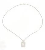 Zonder Minimumprijs - Ketting met hanger - 18 karaat Witgoud