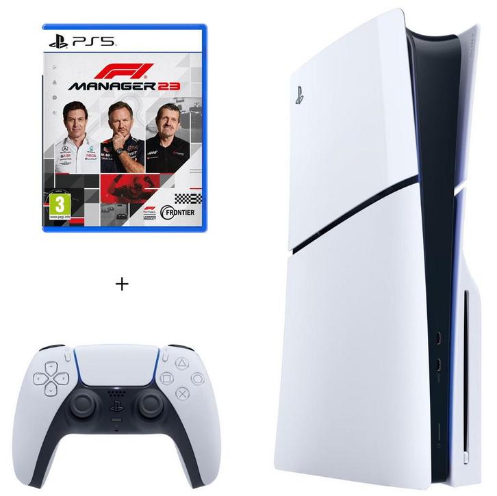 PlayStation 5 Slim Disc Console Custom Pack-F1 Manager 2023, Games en Spelcomputers, Spelcomputers | Sony PlayStation 5, Ophalen of Verzenden