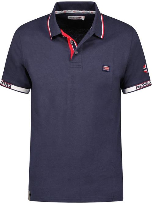 Kauge Heren Polo Shirt Geographical Norway Met Print Blauw, Vêtements | Hommes, T-shirts, Envoi