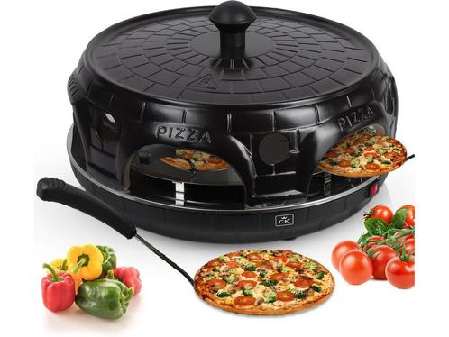 CuisineKing Pizza Oven Black Edition - 6 Personen -, Huis en Inrichting, Woonaccessoires | Overige, Nieuw, Verzenden