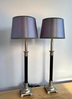 Tafellamp (2) - XL zilver/zwart kleurig tafelampen - Metaal