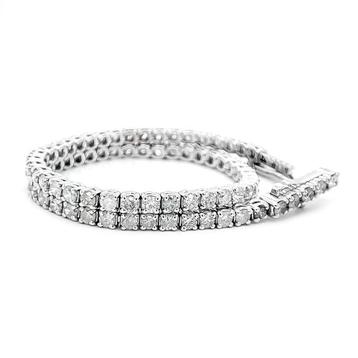Zonder Minimumprijs - Armband - 14 karaat Witgoud - 2.90ct. beschikbaar voor biedingen
