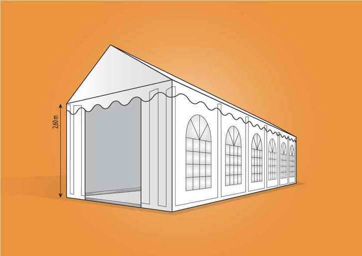 Ambisphere | 6x12m XXL WIT Feesttent-Partytent, Tuin en Terras, Partytenten, Partytent, Nieuw