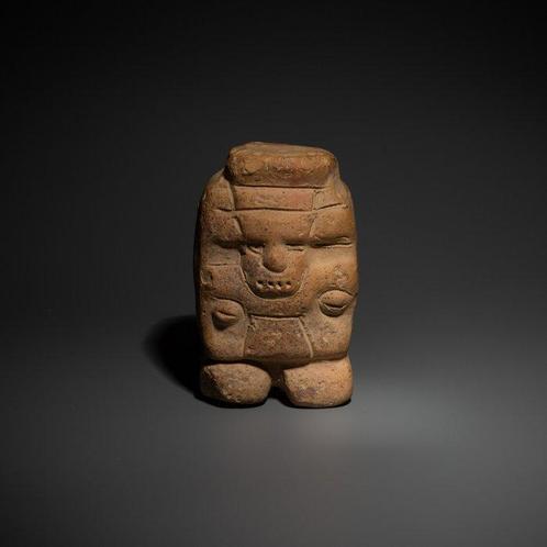 Maya Terracotta Figuur. ca. 600 - 900 n.Chr. 8,3 cm H., Verzamelen, Mineralen en Fossielen