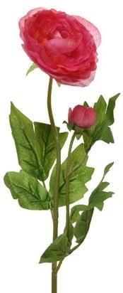 Ranonkel Camelia Donkerroze 8x10x57 cm per stuk, Huis en Inrichting, Woonaccessoires | Kunstplanten en Kunstbloemen, Nieuw