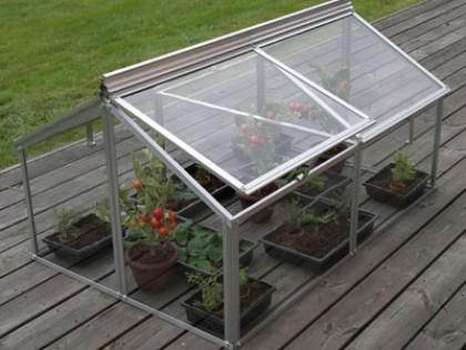 Serre - koudekas (mini-serre / miniserre), Tuin en Terras, Kassen, Glas, Aluminium, Nieuw, Kweekkas, Ophalen