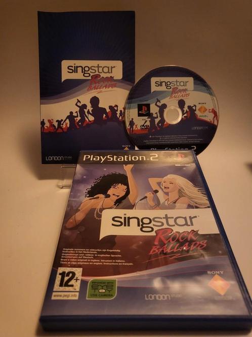 Singstar Rock Ballads Playstation 2, Games en Spelcomputers, Games | Sony PlayStation 2, Zo goed als nieuw, Ophalen of Verzenden