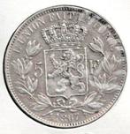 België. Leopold II. 5 Francs jaar 1867 Leopold 2 morin nr, Postzegels en Munten