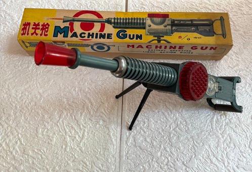 Chinese Manufacturer - Blikken speelgoed - Machine Gun, Antiek en Kunst, Antiek | Speelgoed
