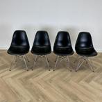 Vitra Eames DSR complete set van 4 stoelen, zwart, Huis en Inrichting, Stoelen, Gebruikt, Zwart