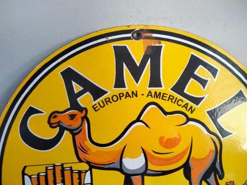 Camel - Reclamebord - Emaille, Antiek en Kunst, Antiek | Wandborden en Tegels