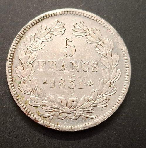 France. Louis Philippe I. 5 Francs 1831-A, Paris, Postzegels en Munten, Munten | Europa | Euromunten