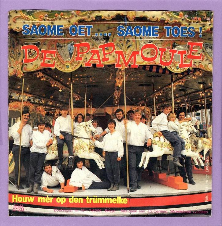 Papmoule, De – Saome Oet... Saome Toes / Houw Mèr Op Den Trü, Cd's en Dvd's, Vinyl Singles, Ophalen of Verzenden