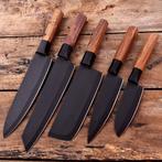 Keukenmes - Chefs knife - Hout, zwart g 10 en hoogwaardig