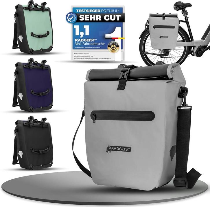 2dekans | RADGEIST Fietstas voor bagagedrager - Tas voor, Fietsen en Brommers, Fietsaccessoires | Fietstassen, Ophalen of Verzenden