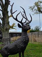 Beeld, Bronze: XL Deer - 161.5 cm - Brons - 2025, Antiek en Kunst
