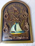 Maritieme objecten - Houttouw- Groot bord met knopen