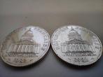 Frankrijk. 100 Francs 1982 Panthéon (lot de 2 monnaies), Postzegels en Munten