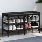 vidaXL Schoenenbank 82x32x47 cm bewerkt hout bruin, Verzenden, Nieuw