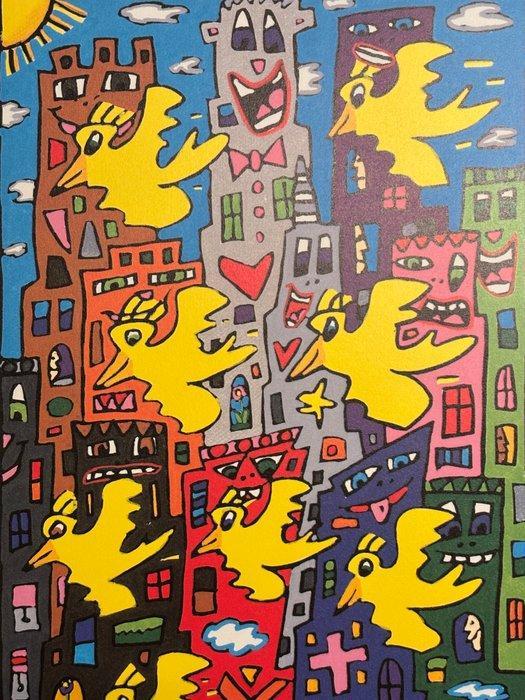 James Rizzi (1950-2011) - Birds in N.Y.C., Antiquités & Art, Antiquités | Autres Antiquités