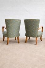 Fully restored - Armchairs & spider table. 1950s -