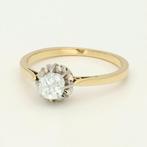 Ring - 18 karaat Geel goud Diamant (Natuurlijk) - Solitair, Bijoux, Sacs & Beauté, Bagues