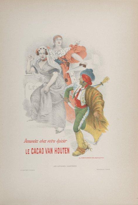 Adolphe Léon Willette (1857-1926) - Cacao Van Houten, Antiek en Kunst, Kunst | Designobjecten