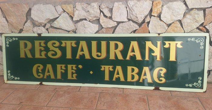 Restaurant Cafe Tabac - Reclamebord - IJzer, Antiek en Kunst, Curiosa en Brocante