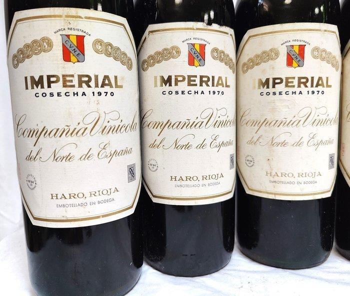 1970 C.V.N.E. Imperial - Rioja Reserva - 6 Flessen (0.75, Verzamelen, Wijnen