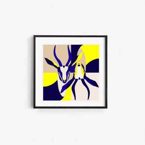 Alto Duo - Alto Duo - Duo dAntilopes, 30x30cm - Édition, Antiek en Kunst, Kunst | Designobjecten