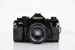 Canon A-1 schwarz + FD 1,5/50mm + Data Back A | Single lens, Audio, Tv en Foto, Fotocamera's Analoog, Nieuw