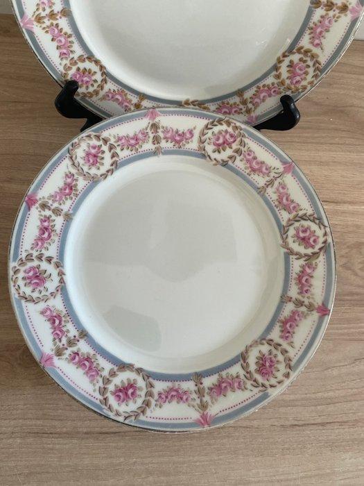 Limoges - Dessertservies (8) - Guirlande - Porselein -, Antiquités & Art, Antiquités | Meubles | Tables