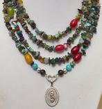 Natuursteen en Agaat multicolor, 188 cm, Zeer lang. Met