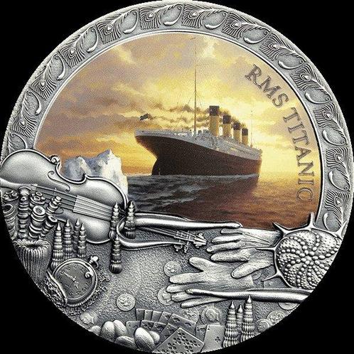 Niue. 5 Dollars 2020 Titanic Grand Shipwrecks in a History, Postzegels en Munten, Munten | Europa | Niet-Euromunten