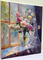 Ekaterina Dzuba (1982) - Fleurs dans un Vase Transparent