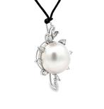 Zonder minimumprijs - Halsketting - 18 karaat Witgoud -