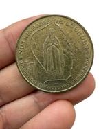 Mysterieuze en nieuwsgierige pelgrimsjeton van messing van