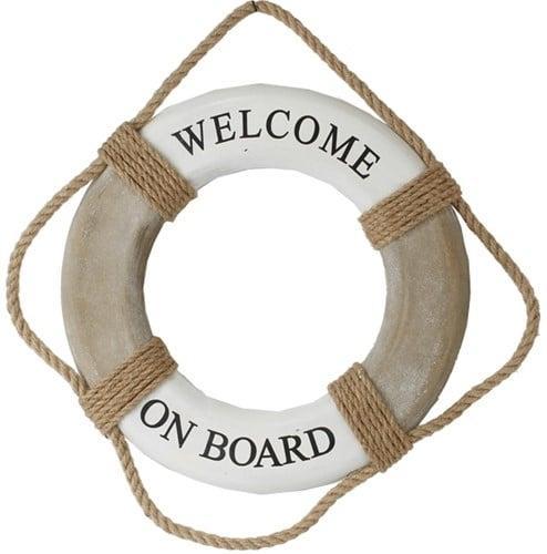 Reddingsboei Boei Naturel Welcome on board 30, Hobby en Vrije tijd, Knutselen, Nieuw