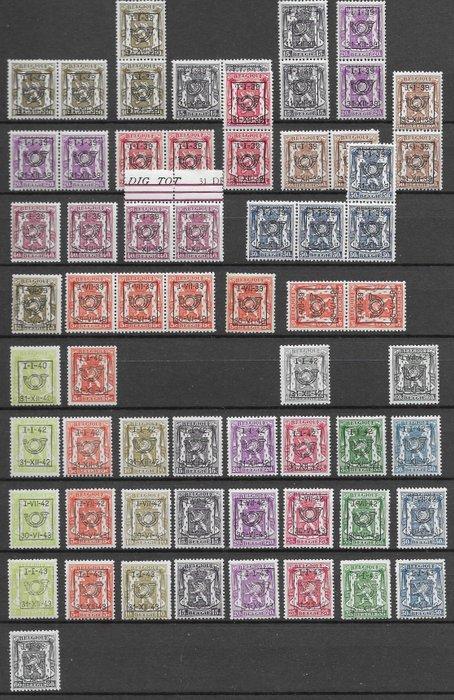 België 1939/1963 - Voorraad voorafgestempelde postzegels,, Postzegels en Munten, Postzegels | Europa | België