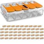 WAGO 5-polige Lasklem Set 50 Stuks Oranje - Ideaal voor LED, Bricolage & Construction, Verzenden